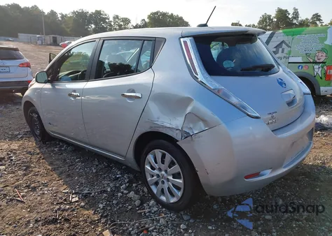 2015 Nissan Leaf S из США, поврежденный, VIN 1N4AZ0CPXFC319230